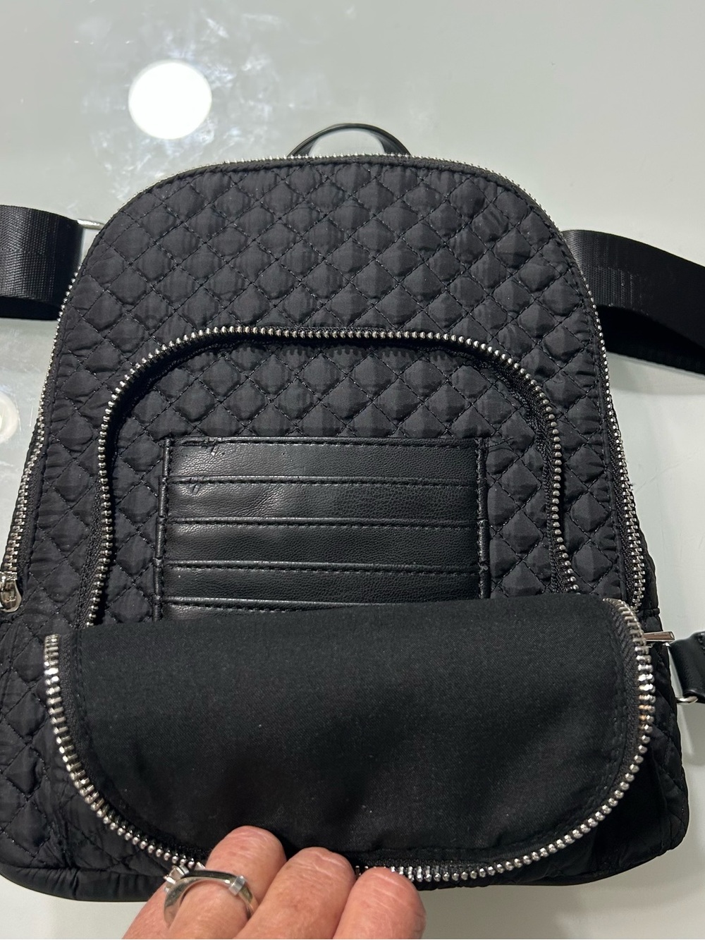Cynthia Rowley Quilted Black Mini Backpack NWOT - Picture 6 of 8
